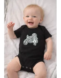 Baby Biker Onesie Skull Custom Motorcycle | Baby Biker Clothing 2