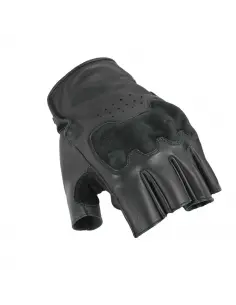 Black leather MACNA Tulsa fingerless gloves