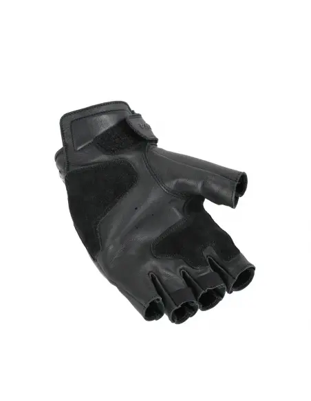 Black leather MACNA Tulsa fingerless gloves