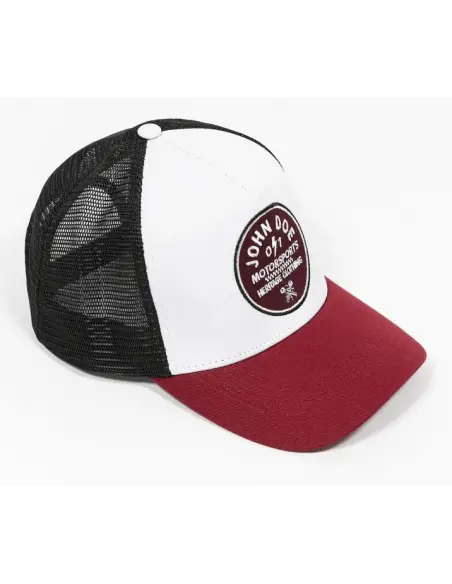 Gorra John Doe JDM 0/1 Red negra/blanca