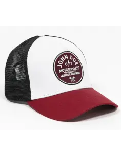 Casquette John Doe JDM 0/1 Red noire/blanche