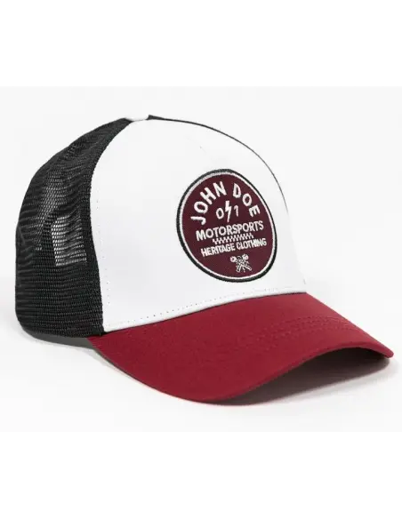Gorra John Doe JDM 0/1 Red negra/blanca