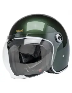Capacete Biltwell Tahoe metálico Sierra Green