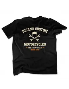 Camiseta Iguana Custom Motorcycles Preta Homem