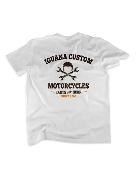 Camisola Branca Iguana Custom Motorcycles Homem