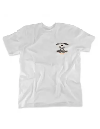Camisola Branca Iguana Custom Motorcycles Homem