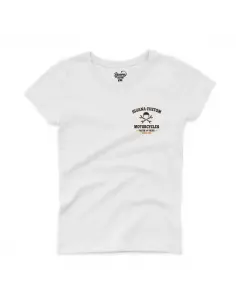 T-shirt Femme Blanche Iguana Custom Biker 2