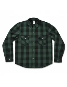 Camisa Motard Lenhador Verde AA com Kevlar | Iguana Custom