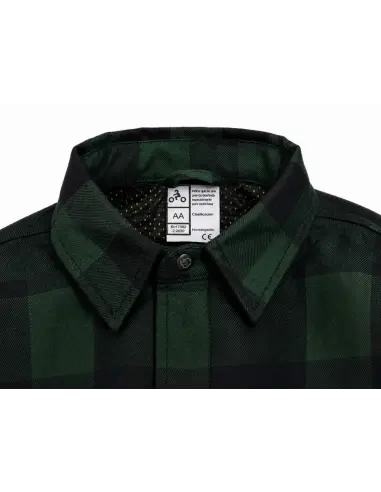 Camisa Motard Mulher Verde AA com Kevlar | Iguana Custom