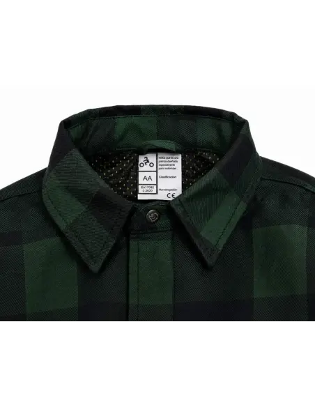 Camisa Motard Mulher Verde AA com Kevlar | Iguana Custom