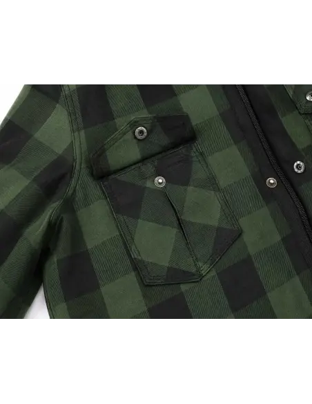 Camisa Motard Mulher Verde AA com Kevlar | Iguana Custom