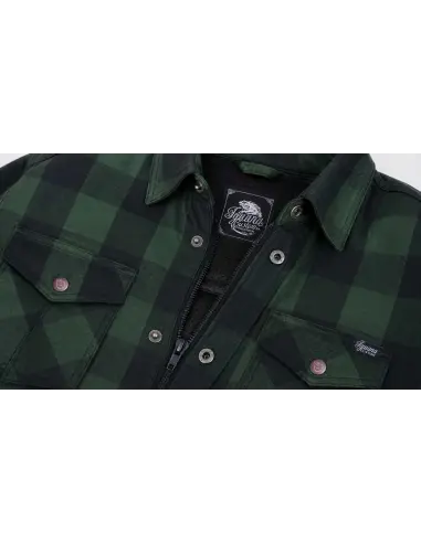 Camisa Motard Mulher Verde AA com Kevlar | Iguana Custom