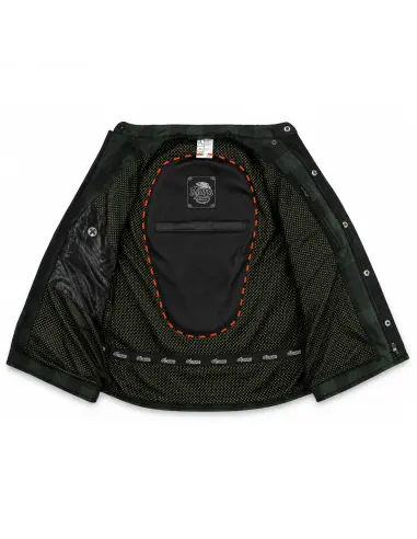 Camisa Motard Mulher Verde AA com Kevlar | Iguana Custom