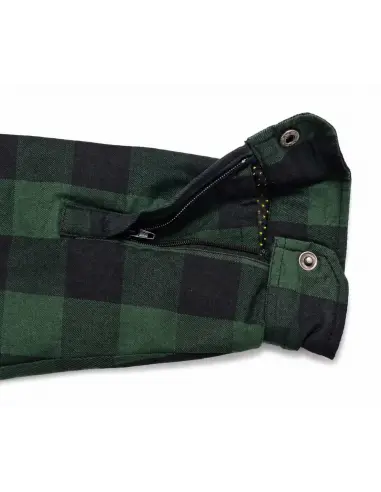 Camisa Motard Mulher Verde AA com Kevlar | Iguana Custom