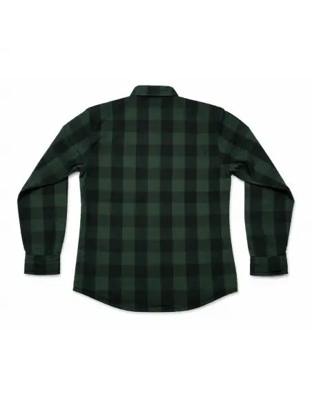 Chemise Motarde Femme Verte AA avec Kevlar | Iguana Custom