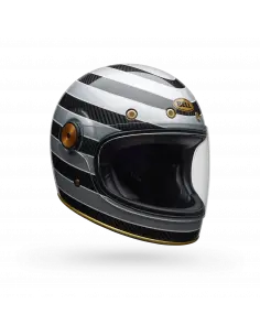 Capacete Bell Bullitt GT Carbon RSD Preto Prata | Iguana Custom