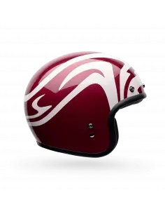 Capacete Bell Custom 500 Slap Vermelho Branco | Iguana Custom 2