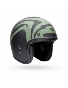 Bell Custom 500 Slap Black Green Helmet | Iguana Custom