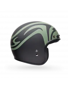 Bell Custom 500 Slap Black Green Helmet | Iguana Custom 2