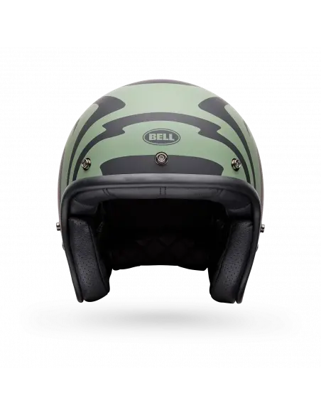 Capacete Bell Custom 500 Slap Preto Verde | Iguana Custom