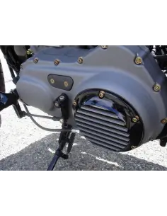 PRETO FINNED DERBY COBERTURA PARA SPORTSTER XL 04-UP 2