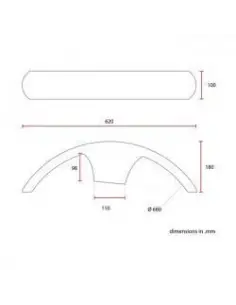 C-RA POUR GARDE AVANT AVANT 17/18" UNIVERSEL LONG 2