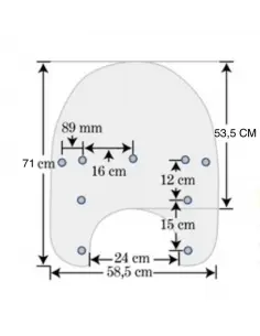SUBSTITUIÇÃO TRANSPARENTE DO PARA-BRISAS DO REI DA ESTRADA DE 21" (53,5CM)