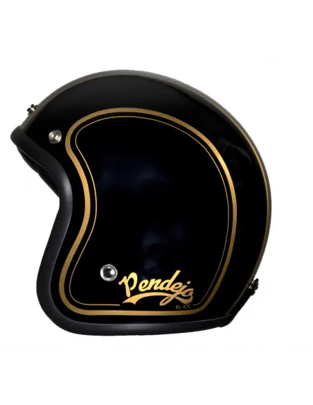 PENDEJO DE CAPACETE A jet POR IGUANA CUSTOM - CLÁSSICO PRETO