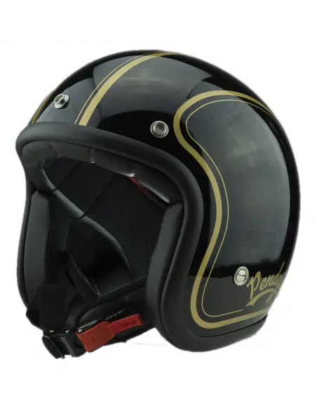 PENDEJO DE CAPACETE A jet POR IGUANA CUSTOM - CLÁSSICO PRETO