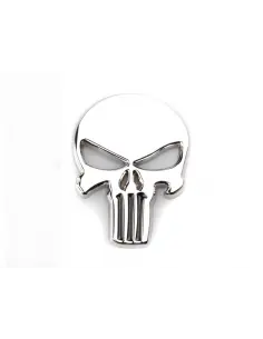 Comprar Emblema Calavera Punisher Cromado 5.5 X 4.5 Cm a precio de oferta