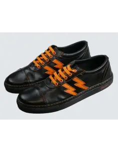 Comprar Zapatillas Old School Rayos Negro Naranja - Made In Spain a precio de oferta