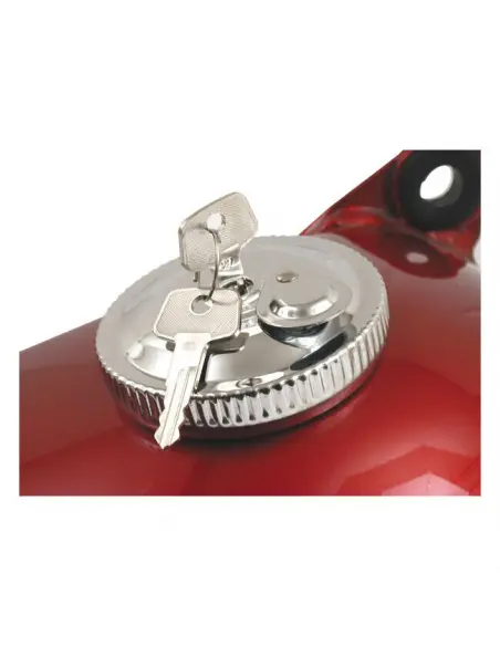 ROLHA DE CROMO PARA HARLEY COM CHAVE