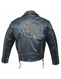 LEATHER JACKET MAN EMBOSSING
