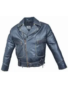 JAQUETA DE COURO MASCULINO EM RELEVO 2