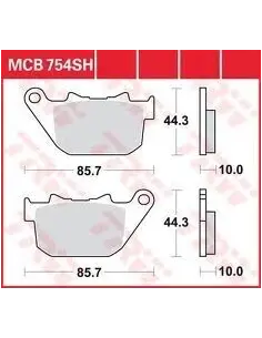PASTILHAS DE FREIO SINTERED MCB754SH 2