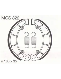 MCS822 SAPATO DE FREIO A TAMBOR TRASEIRO 2