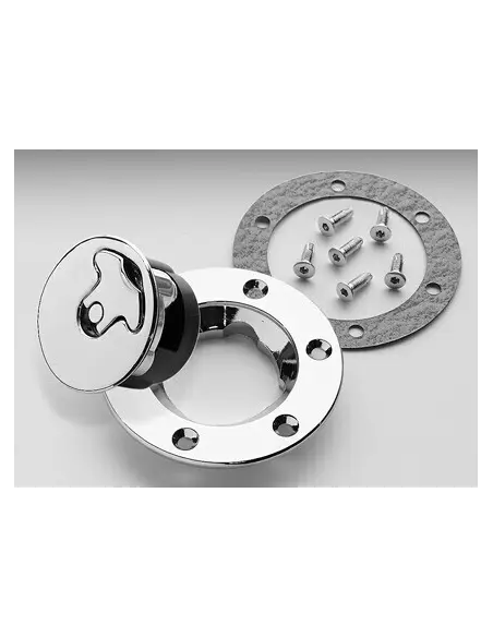 "CHROMED" LOCKABLE GAS CAPS AVIATOR STYLE