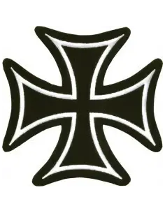 CROIX DE MALTE PATCH BORDURE BLANCHE
