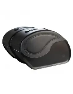 RIGID LEATHER SADDLEBAG VENDETTA BASIC WITHOUT LOCKS
