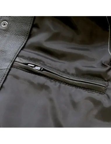 SOA LEATHER VEST ECO BLACK