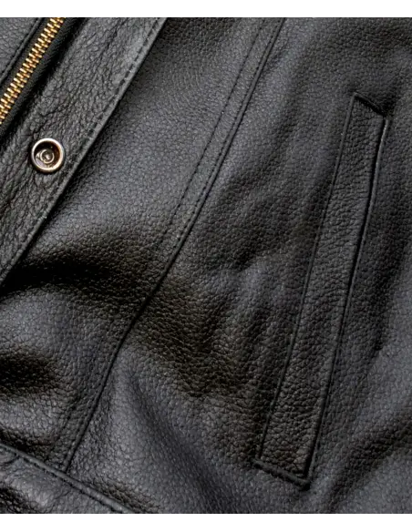 SOA LEATHER VEST ECO BLACK