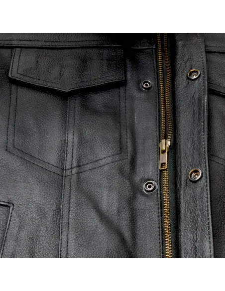Acquista Gilet Soa Pelle Eco Nero a prezzo scontato