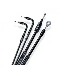 BLACK THROTTLE CABLE HARLEY 96-21 +2 "(5,08cm)