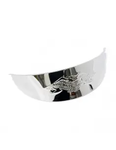 CHROME VISOR WITH EAGLE DESIGN FOR CENTRAL HEADLIGHT 7".