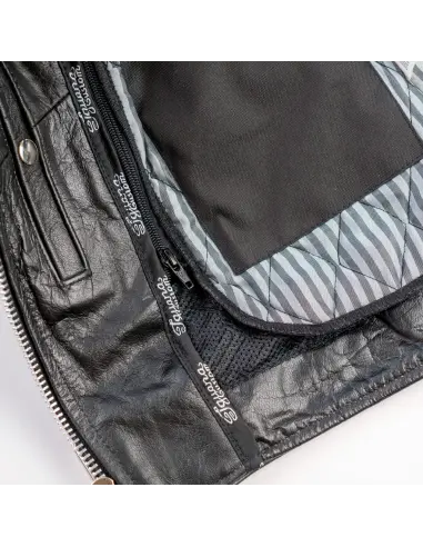 LEATHER JACKET AGED EAGLE WITH PROTECTIONS CE