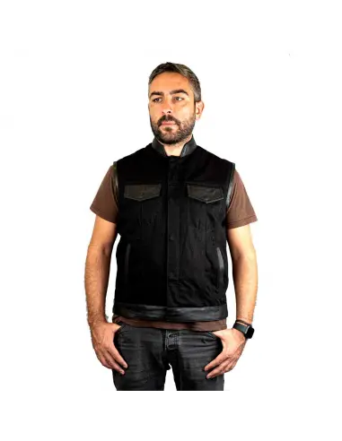 Comprar Chaleco Soa Vaquero Y Piel a precio de oferta