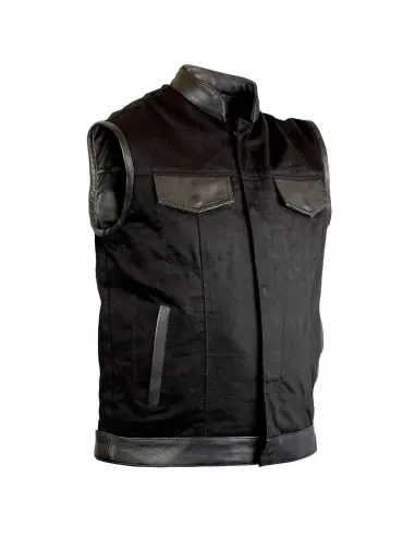 Comprar Chaleco Soa Vaquero Y Piel a precio de oferta