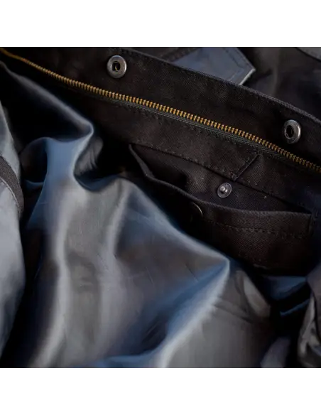 DENIM AND LEATHER SOA VEST