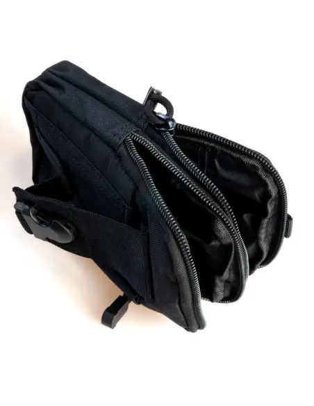 BOLSA MULTIUSOS PRETA PARA CINTO TÁCTICO