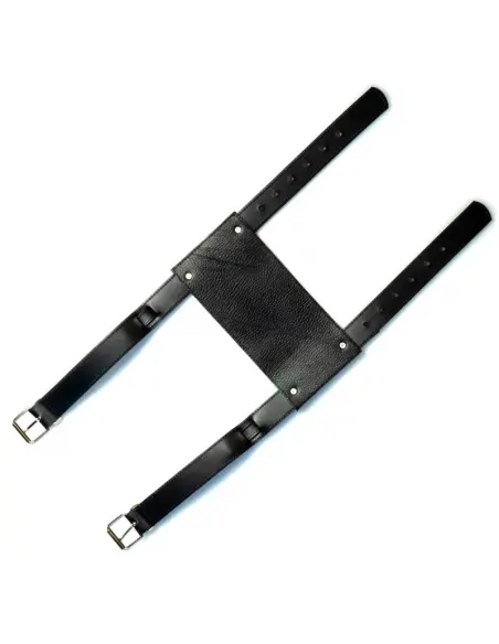 Comprar Soporte Negro De Piel Portaequipajes a precio de oferta